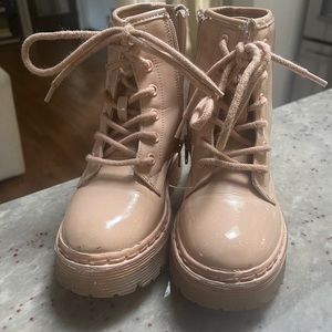 Girls Steve Madden Pink Patent Boots